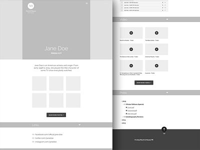 Wireframing: Desktop clean desktop flat illustrator layout minimal responsive ui web design wireframe