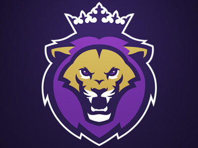 Monarchs americanfootball football gold lion logo logodesign monarchs purple sport sportlogo