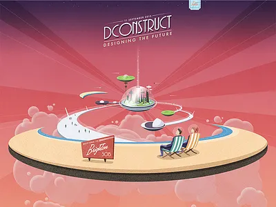 dConstruct 2015 2015 beach dconstruct future jetsons retro futurism space