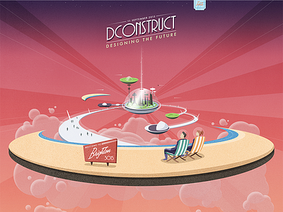 dConstruct 2015 2015 beach dconstruct future jetsons retro futurism space