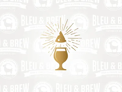 Bleu & Brew Fest beer brew brewery chalice cheese fest festival glass pattern stamp wedge