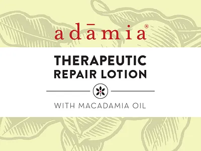 Adamia leaf lotion macadamia nut oil packaging repair therapy