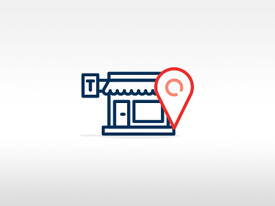 Tobacco shop locator bank icon illustration locator map outline pin search service shop store tobacco