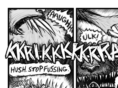 Tunbrolem Book One Page Four comics horror transformation tunbrolem webcomics