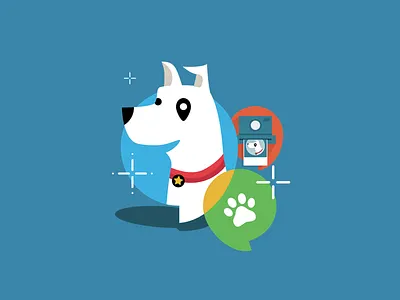 Spot the dog at Startup Festival brand branding caption dog festival illustration promo