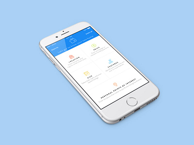 Home screen for a real estate app app home ios iphone real estate ui design ux design