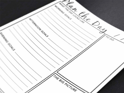 Everyday Print Planner design graphic design organization print design