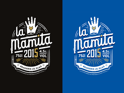 La Mamita Beer 2015 beer beubar france identity labeubar lamamita lettering logo manita nantes packaging