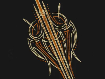 Aged Pinstriping distress hot rod motorcycle pinstriping texture