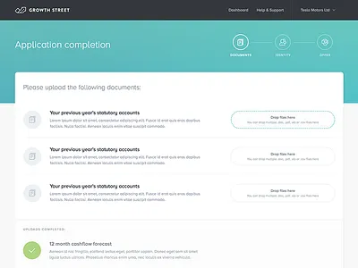 Growth Street completion file upload completion desktop file upload steps ui uploader
