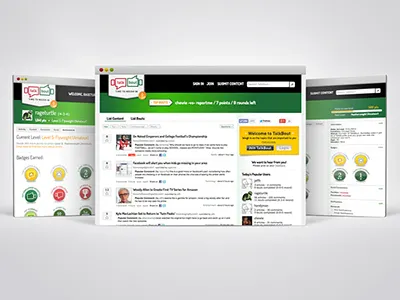 Website - Talkbout ui ux web design