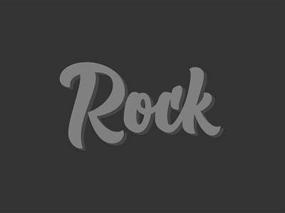 Rock brush script hand lettering lettering rock script type typography