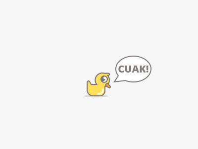 Cuak! design duck illustration vector