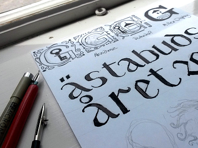 Gästabudsåret 2017 - ink celebration feast festival lettering logotype medieval ornament