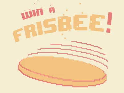 Frisbee 8bit competition giant pixel schuh swan win