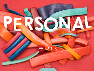 Poster: personal work vs. commissioned work meetup plasticine poster