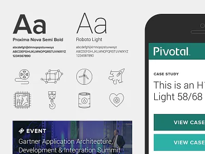Pivotal Styles events pivotal style guide typeface ui web