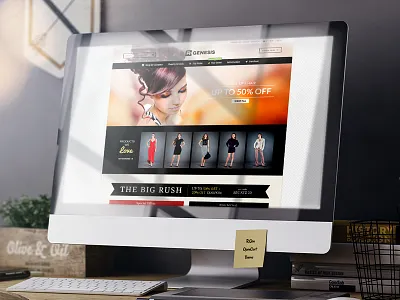 R.Gen Opencart Store Design clothing ecommerce fashion modern opencart shop store template