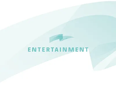 Entertainment flag fun gradient green logo
