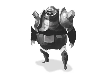 Mario Knight character design concept art digital illustration mario