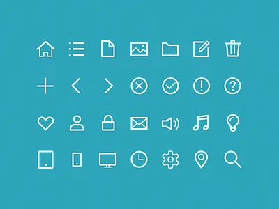 Glyph Icon clock edit folder glyph icon icons line icon paper photo tips ui