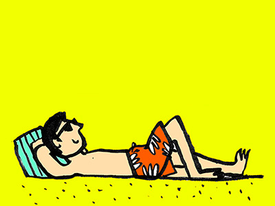 Summer beach brushpen drawing graphicdesign illustration painting summer