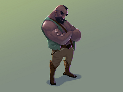 Tough Guy character character design concept art digital painting