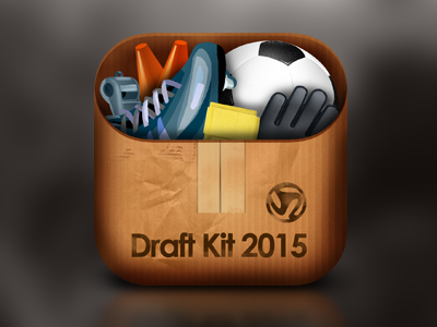 Box 3d IOS Icon ball box cardboard cleats football gloves ios ios icon iphone iphone icon kit soccer