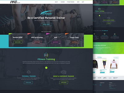 Fitness Studio dark fitness sports web design