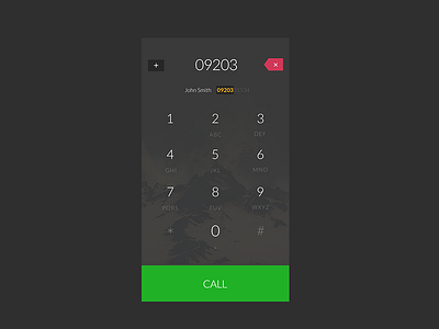 Dial Pad call contacts design dial dial pad flat interface ios pad phone ui