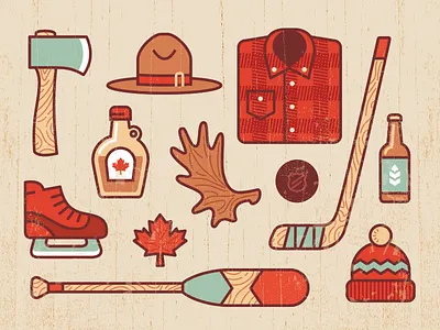 Canada axe beer canada hockey holiday maple syrup moose mountie set