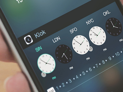 Klok Widget app iphone time today ui view widget