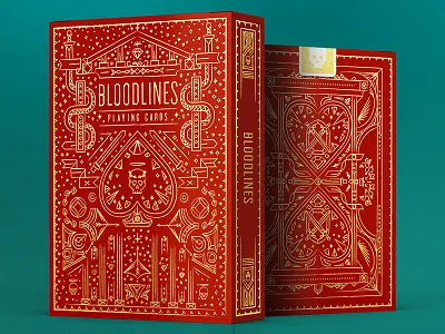 Bloodlines box cards gold foil kickstarter line