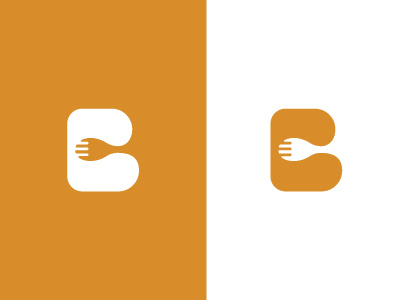 B b kitchen logo spoon utensil