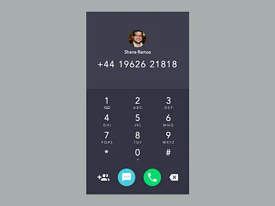 Dial Pad call design dial dial pad dialer flat pad phone ui