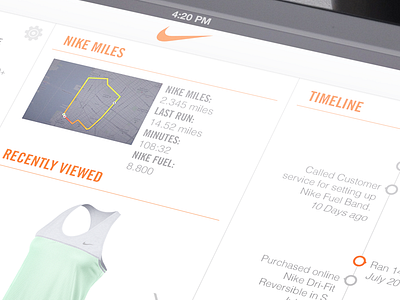 Nike App Close up app association close ipad nike up worker