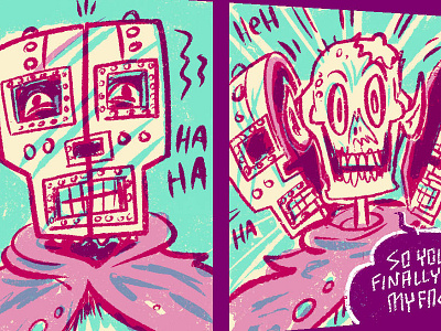 1001 Knights Comic Detail comics duotone illsutration not really spot color