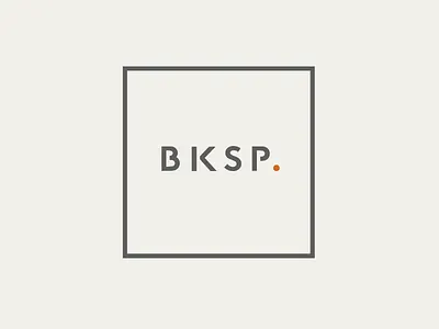 BKSP branding design logo minimal rebrand simplelogo