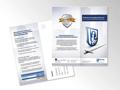 Flyer for legal expenses insurance building flyer illustration insurance logo print typo