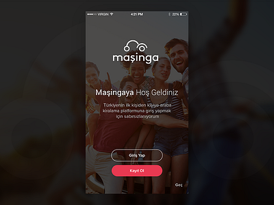 Masinga Login Page app brand car clean color design dribbble home homepage interface ui ux