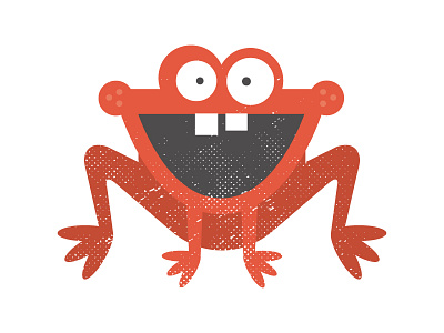 Rejected animation character frog rejected