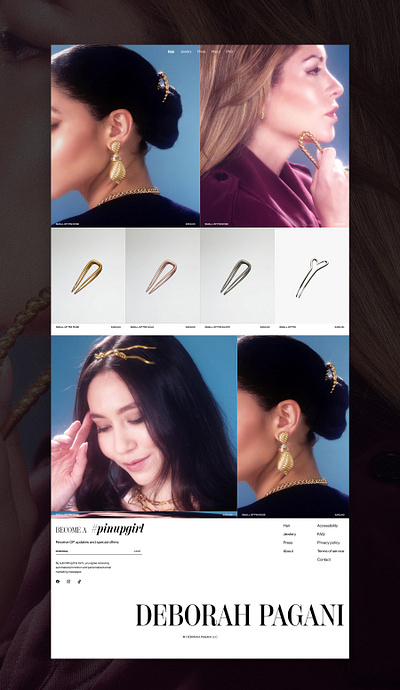 Web design Concept for Jewelry Brand branding email design graphic design jewelry jewelry brand landing page design storytelling ui ux web design website design website jewelry brand