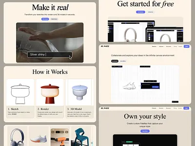 3D Models for E-commerce website 3d models ai design ai tools design tools high quality illustration intuitive interface landing page landing page modelling motion graphics sketch software ui ui design user experience ux design web ux website website design