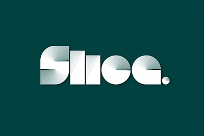 SLICE-Display-Font behancegraphic display experimental geometric slice slice display font superfried typeface