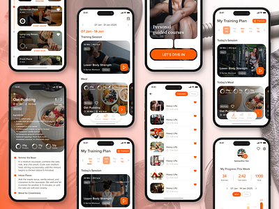 Fitness App fitness app mobile design mobileapp ui uxui