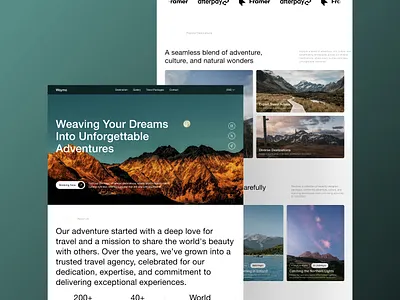 Travel Agency Website agency website landing page travel travel agency website website