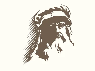 Da Vinci art artist branding classic davinci design engineering graphic design illustration illustrator leonardo logo vector