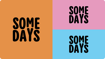 Somedays - Logo Colorway branding graphic design logo