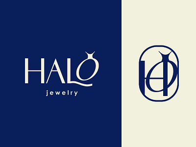 Halo Jewelry Logo Design brand design brand idenity branddesign brandidentity branding jewelry jewelry design logo logo design logo designer logodesign logodesigner ring jewelry