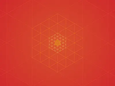 Radiating Cubes cube glow isometric line